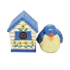 PT Bird with a Birdhouse Salt and Pepper Shakers Set