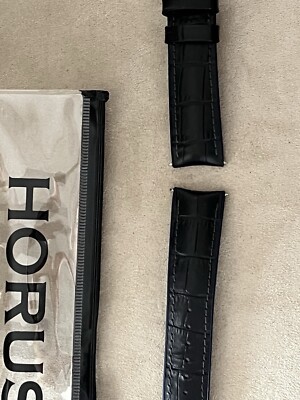  Faltschliesse Für H Moser, Leder und Kautschuk Uhrarmband,  nie getragen  