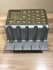Vintage money changer machine cast iron coin dispenser J Scott Casaway coins