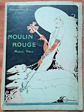 Rare Moulin Rouge Programme 1920s 1926 Charles Gesmar Paris France Mistinguett