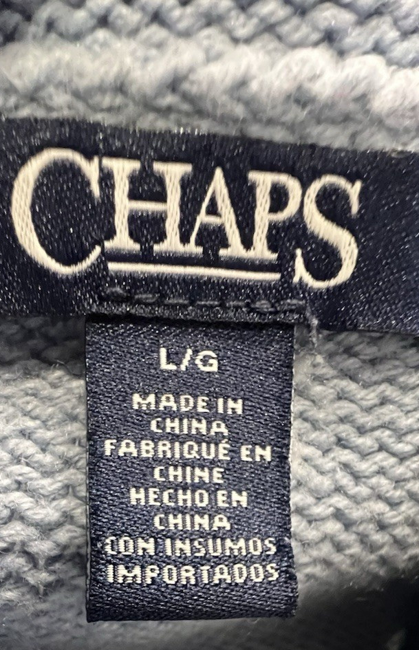 CHAPS Patchwork Sweater Women's Size Large Mock N… - image 3