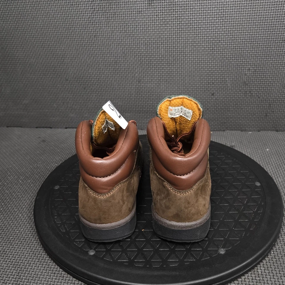 Timberland Botas de Campo Niño Pequeño Talla 12 Marrón Verde Gamuza Cuero Botines Foto 4 de 4