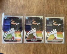 Druw Jones 2023 (2) Mega Box Bowman Chrome Refractors & (1) Base Chrome #BCP-25