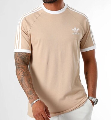 adidas ストライプシャツ ジャマイカ色 adidas（アディダス） tシャツ