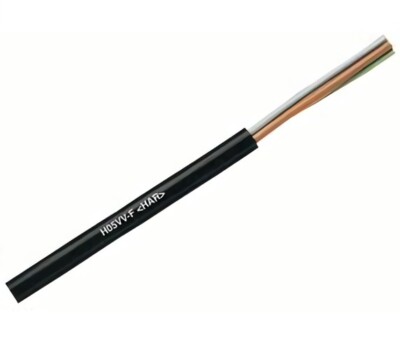 1601102, LAPP, H03VV-F 3G0.75 BLACK 18/3C HAR Cable, Lot of 328 Feet