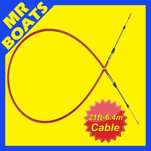 Control Cable 21ft C8 6.40m 3300/33C Type Control Cable with 10-32 Threaded Ends Control Cable 21ft C8 6.40m 3300/33C Type Control Cable with 10-32 Threaded Ends Equivalent to Seastar Part No CCX63321 or Morse 032377-03-252.0 Very flexible and very strong ensuring minimum friction and maximum efficiency. Ideal for long or complex runs (735850571850)