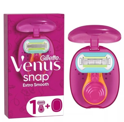 Gillette Venus Extra Smooth Snap Damenrasierer + 1 Rasierklingen-Nachfüllpack, Mini...