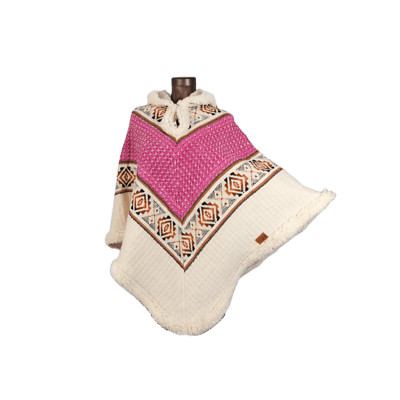 Premium Ecuadorian Wool Poncho | Handwoven & Cozy + Tote Bag Included
