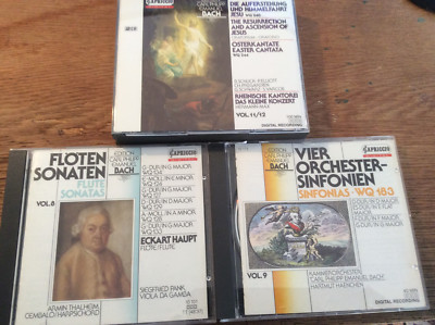 CPE Bach - Sinfonien FlötenSonaten Auferstehung  [4 CD] Capriccio Haupt Haenchen