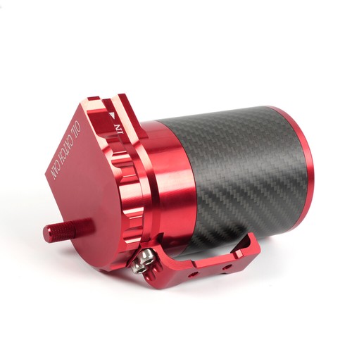 Universal Baffled Oil Catch Can Kit Reservoir Baffled Tank REAL Carbon Fiber - Picture 8 of 12