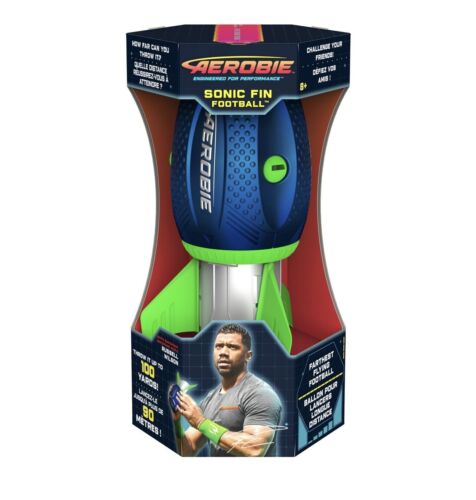“NEW” Russell Wilson Aerobie Sonic Fin Football-Throws Up To 100 yards - Picture 1 of 8
