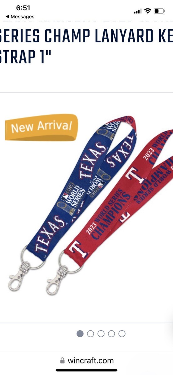 MAJOR LEAGUER ストラップ Texas Rangers Key Strap Wristlet mlb World Series Champions MLB | eBay