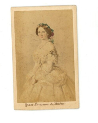 Vintage CDV  Princess Louise of Prussia Grand Duchess of Baden Lozano Photo