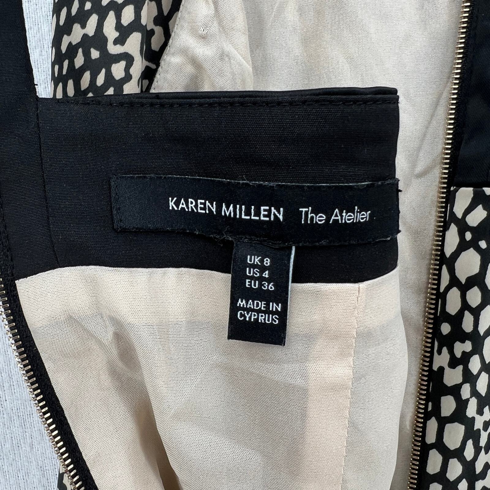 KAREN MILLEN Python Printed Halter Sheath Dress W… - image 11