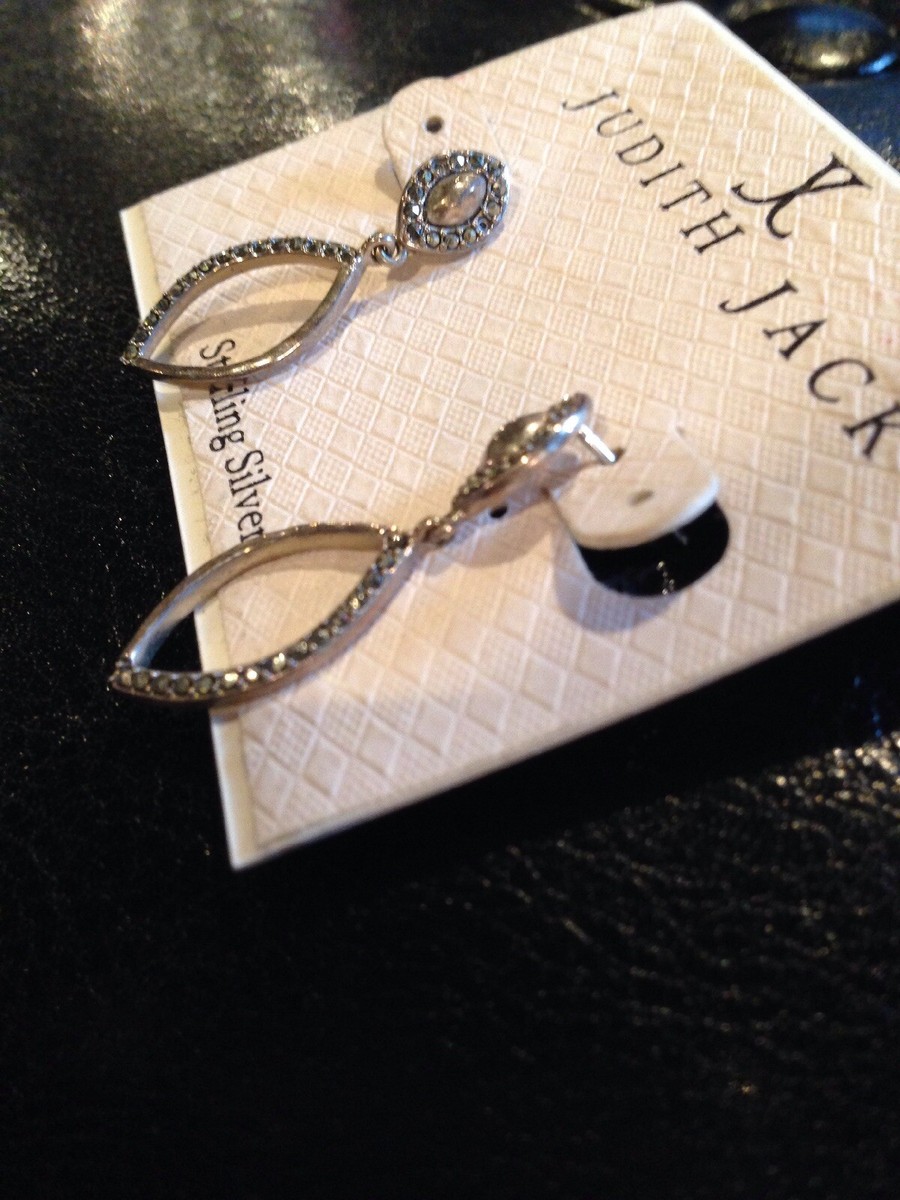 Genuine Judith Jack Marquis Sterling Silver Marcasite Dangle  display picture 1