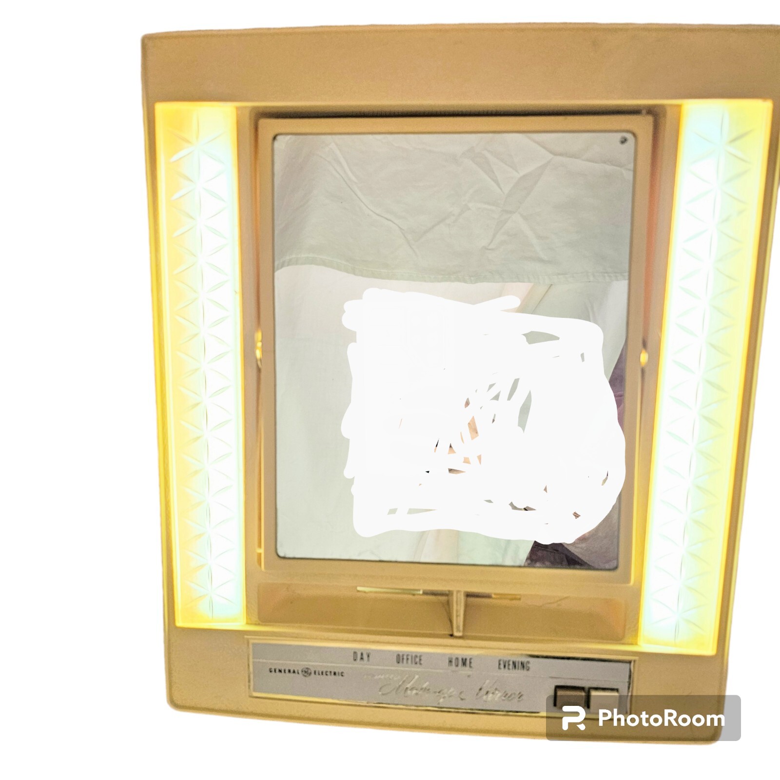 Vintage GE General Electric Lighted MakeUp Mirror Model B21M1 WORKS 4