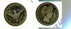 1913 P BARBER SILVER QUARTER GOOD 2669S