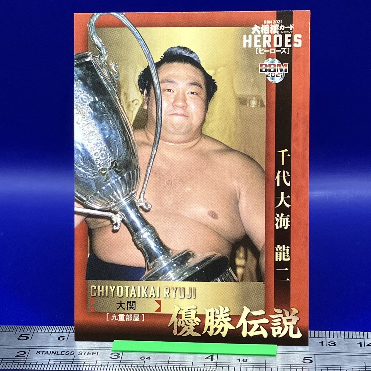 RYUJI トレーディングカード Chiyotaikai Ryuji Sumo Wrestler Trading Card Rikishi BBM TCG