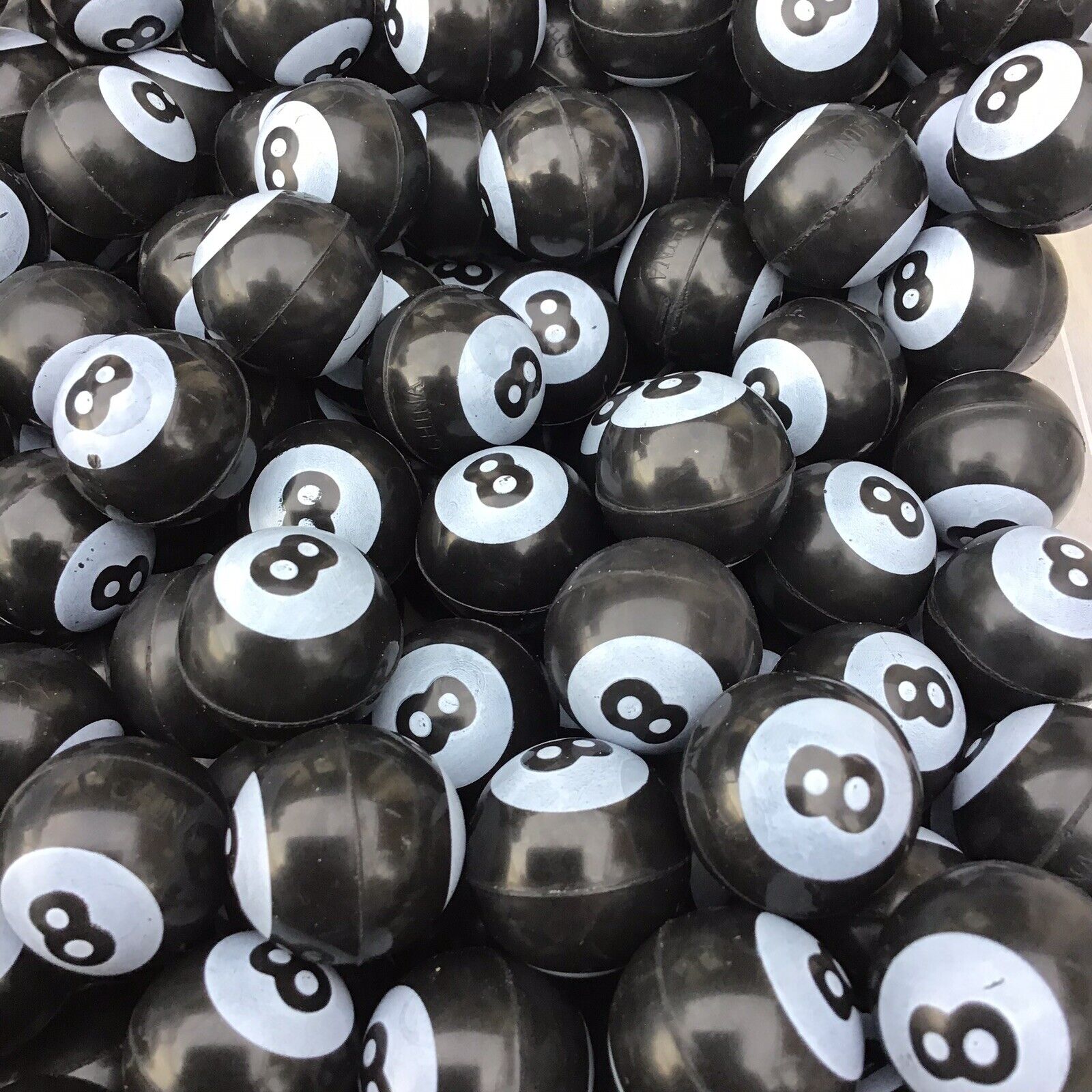 12 Pool Billiard 8 Ball Rubber Bouncy Super Balls Party Favors ~1in (27mm)