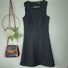 Banana Republic Women's Black Sleeveless Career Sheath Mini Dress Size 0