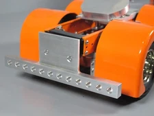 Aluminum Rear T-Bar Bumper Bar with LED holes Tamiya RC 1/14 King Hauler Semi