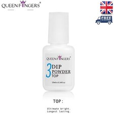 Top Coat Nail Dipping Powder Liquid System Dry Air Fast No Lamp Step 3 Dip UK