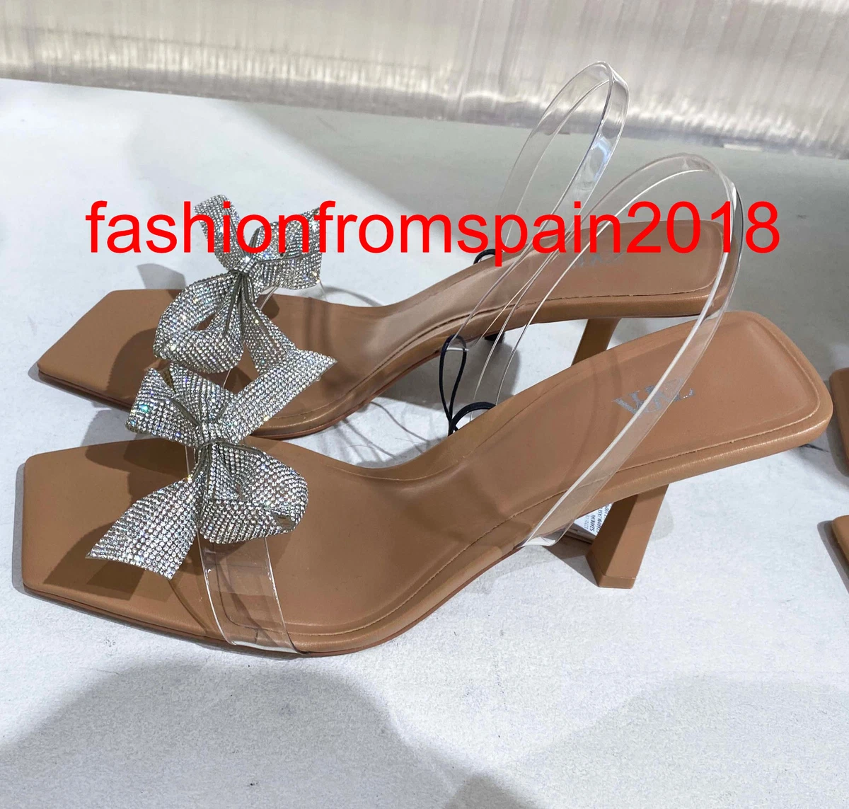 Heels Zara Gold size 38 EU in Plastic - 20149830