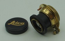 Leitz Elmar copy 3.5/50mm BLACK / GOLD collapsible lens FED-Industar copy L M39