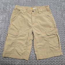 Carhartt Force Broxton Cargo Shorts Mens 31 Tan Ripstop Relaxed Fit 103543-253