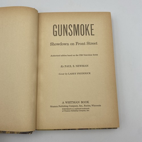 Vintage Gunsmoke: Showdown on Front Street Authorized Edition 1969 HC Whitman - Picture 4 of 6