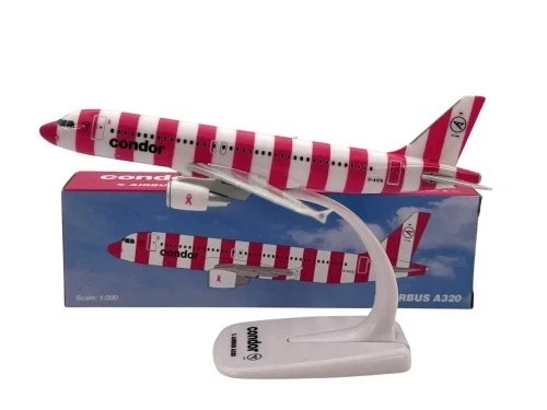 PPC Airbus A320 "FlyPink" pink stripes D-AICS 1:200 Modellflugzeug - Bild 3 von 3