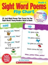 SIGHT WORD POEMS FLIP CHART: 25 JUST-RIGHT POEMS THAT By Rita Palmer