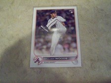 WILLIAM WOODS  ROOKIE   2022 TOPPS  BASEBALL CARD  #US195. rookie card picture