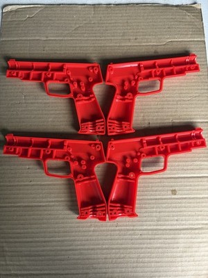 ARCADE NEW .45 CALIBER GUN HALVES RED ARCADE