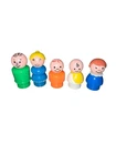 Vintage Fisher Price Little People Wood Figures Lot 5 Family 1960s