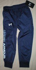 Under Armour Boys Joggers Pants Jogging Pants Midnight Navy Blue Size 4 NWT