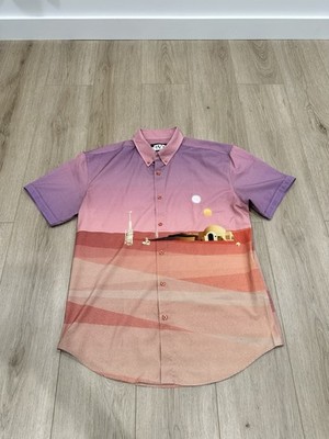 RSVLTS Star Wars  Rising Suns  Kunuflex Shirt Men s Large Button Up