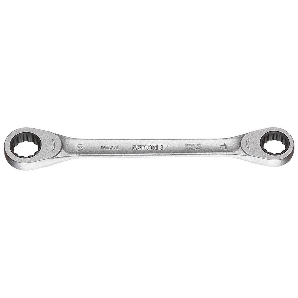 Gedore Double Ring Ratchet Spanner 17x19 mm