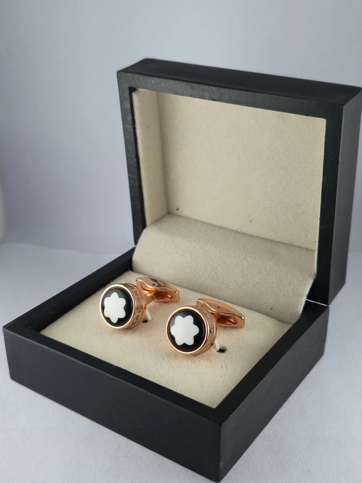 Juego de gemelos de lujo Montblanc Meisterstuck color bronce para hombre - Envío gratuito Foto 3 de 4