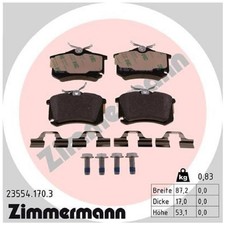 Satz Bremsbeläge Bremsklötze hinten für Audi TT 8N3 8N9 | 24520213