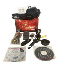 Canon EOS Digital Rebel XTi EF-S18-55mm Lens f/3.5-5.6 w/Batt., Charger, CF Card