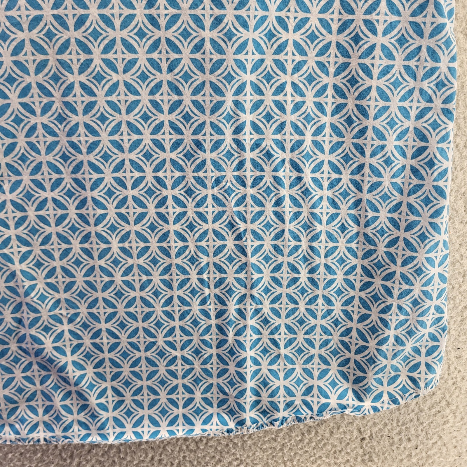 Pendleton Blouse Womens Large Blue Geometric Pull… - image 8