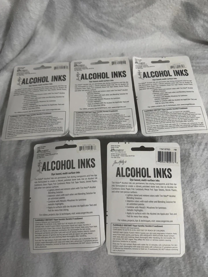 Tinta Alcohol Tim Holtz .5oz 3/Paquete Nuevo Lote de 5 Foto 2 de 4