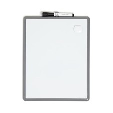 Whiteboard Dry Erase Board 11x14 Gray Frame w/ Magnet Marker