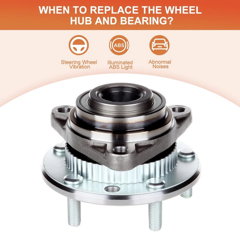 2PCS Front Wheel Hub Bearing For 1991-1997 GMC S15 Jimmy Oldsmobile Bravada - Image 4 of 4