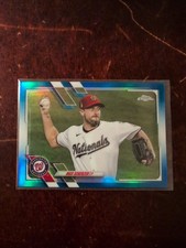 2021 Topps Chrome - Max Scherzer #33 Blue Refractor /150