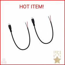 Fancasee 2-Pack RCA Female Plug to Speaker Wire Bare Wire Pigtail Connector Adap