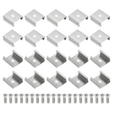 120pcs LED Strip Clips Stainless Steel Brackets Fixing Clip for 16mm to 17mm