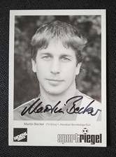 7590 Martin Becker TV Eitra Piłka ręczna Karta z autografem oryginał podpisana