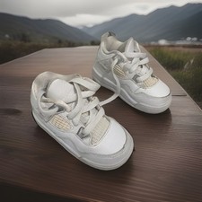 Nike Air Jordan 4 White Size 7C Toddler